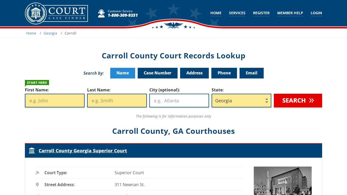 Carroll County Court Records | GA Case Lookup